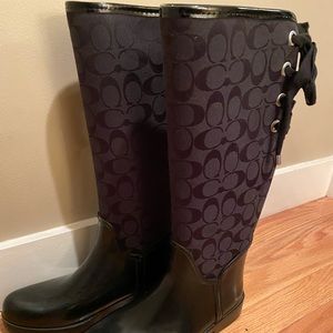 Woman’s Coach Rain Boots